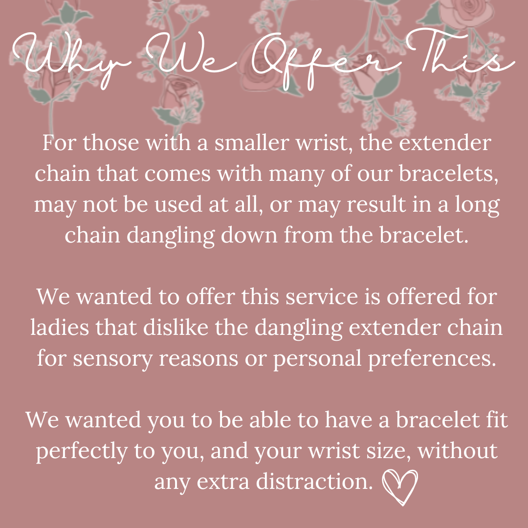 Bracelet Extender Chain Shortening Service