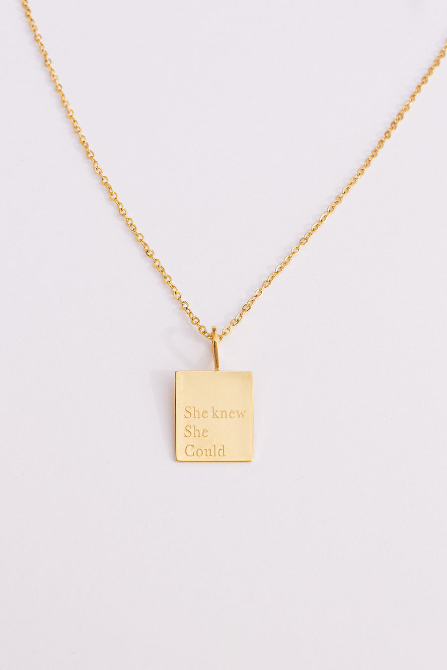 "She Knew She Could" Necklace