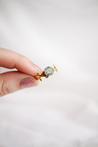 Willow Ring in Light Moss Agate