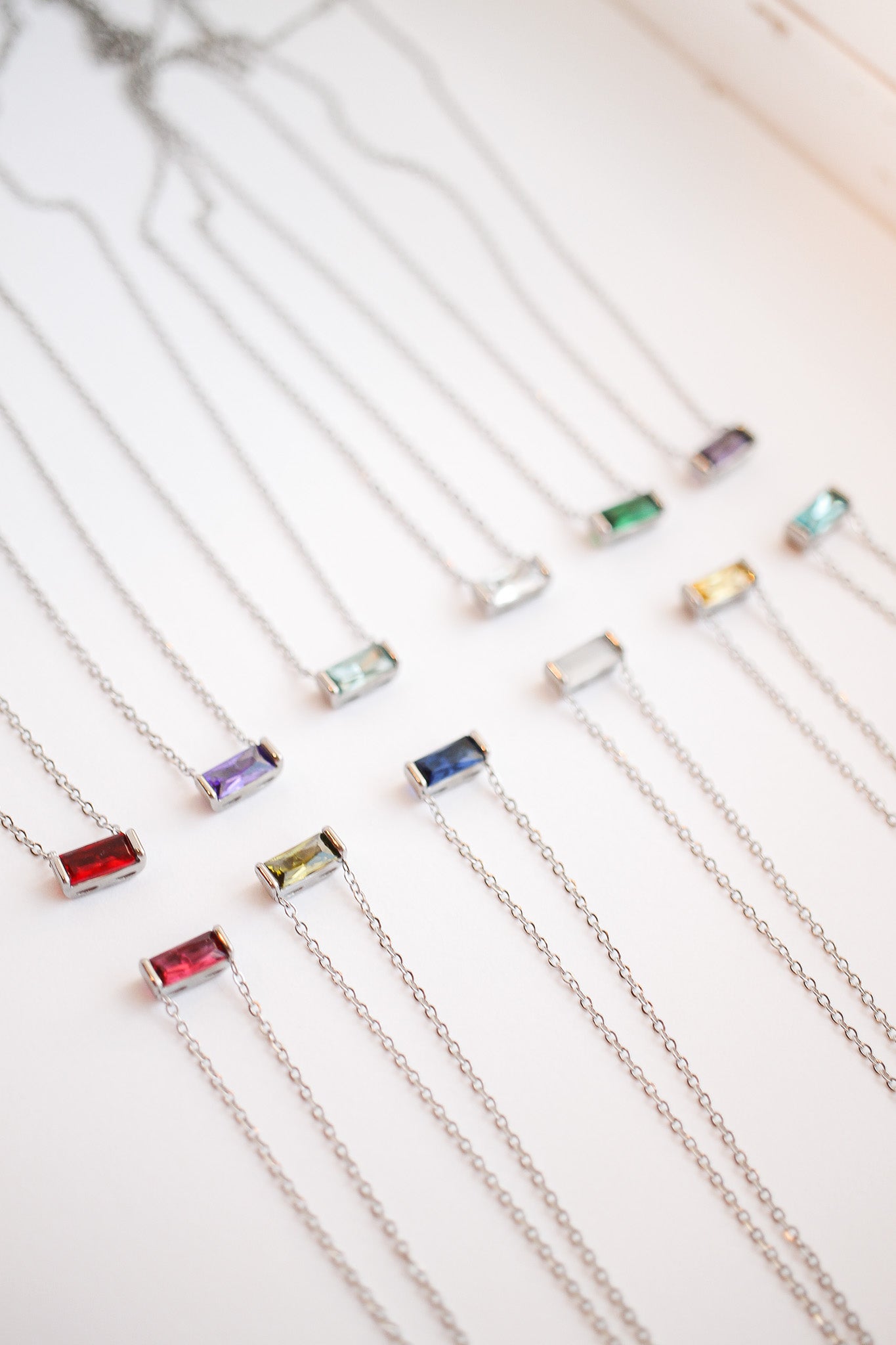 CZ Birthstone Necklace