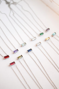 CZ Birthstone Necklace