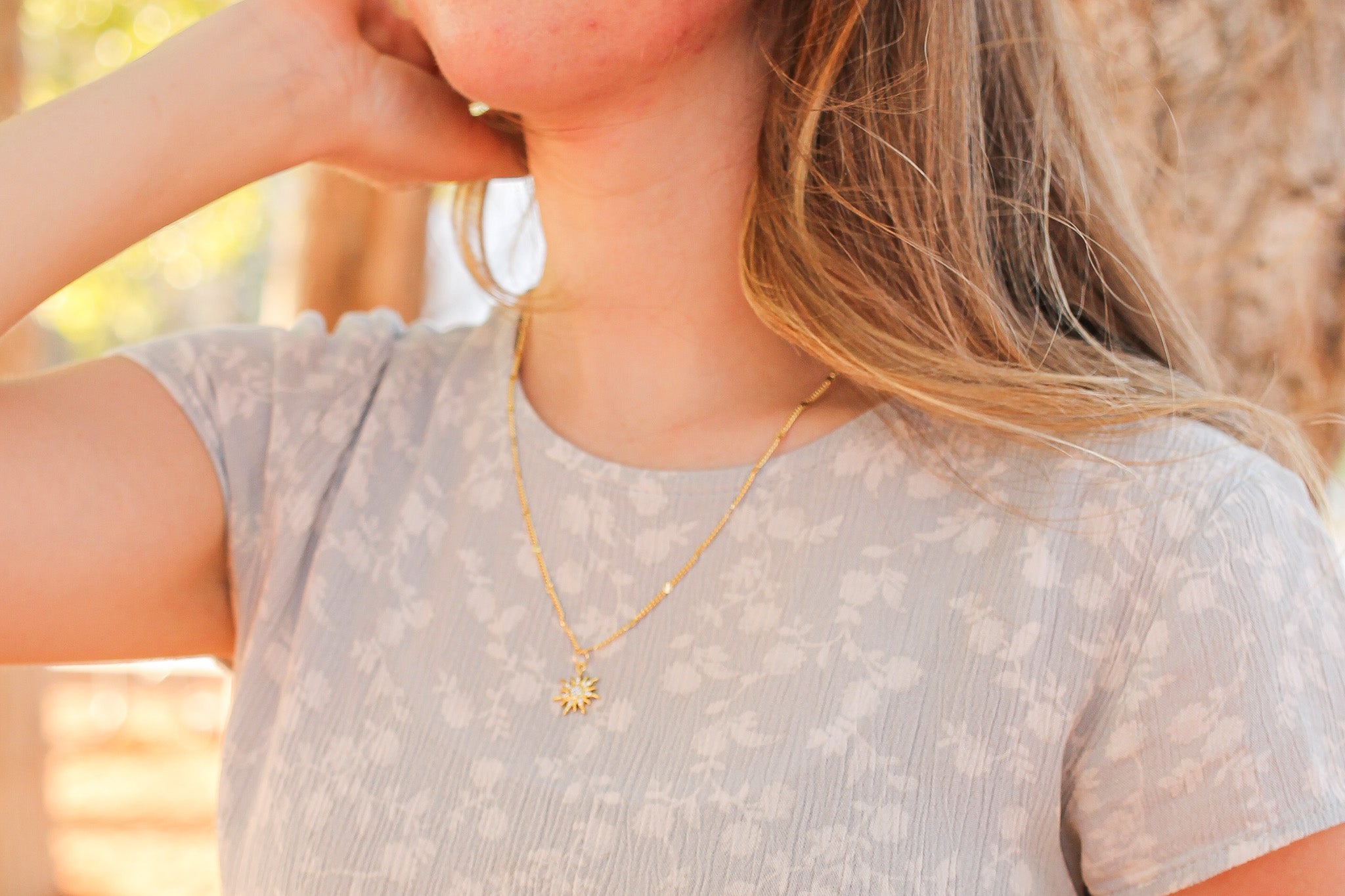 Reya Necklace in Gold Fill