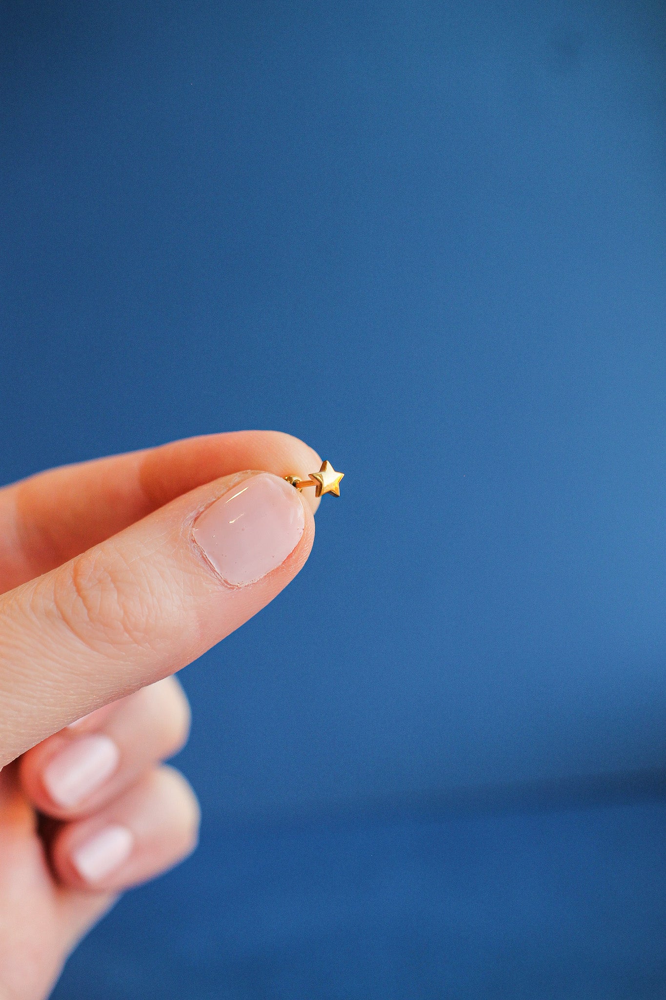 Star Ball Back Stud in Gold