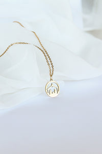 Nativity Necklace in Gold