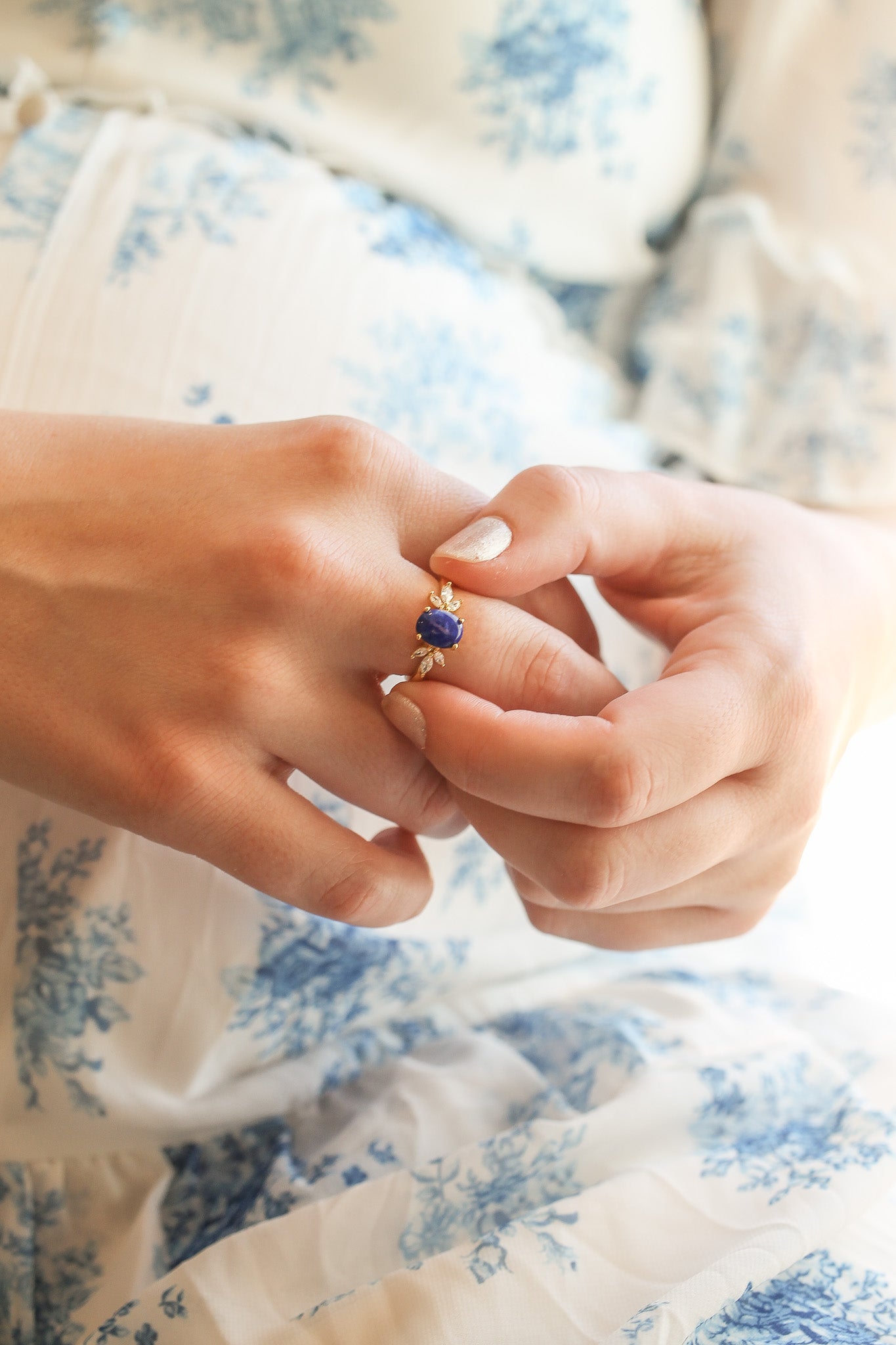 Blythe Ring in Lapis