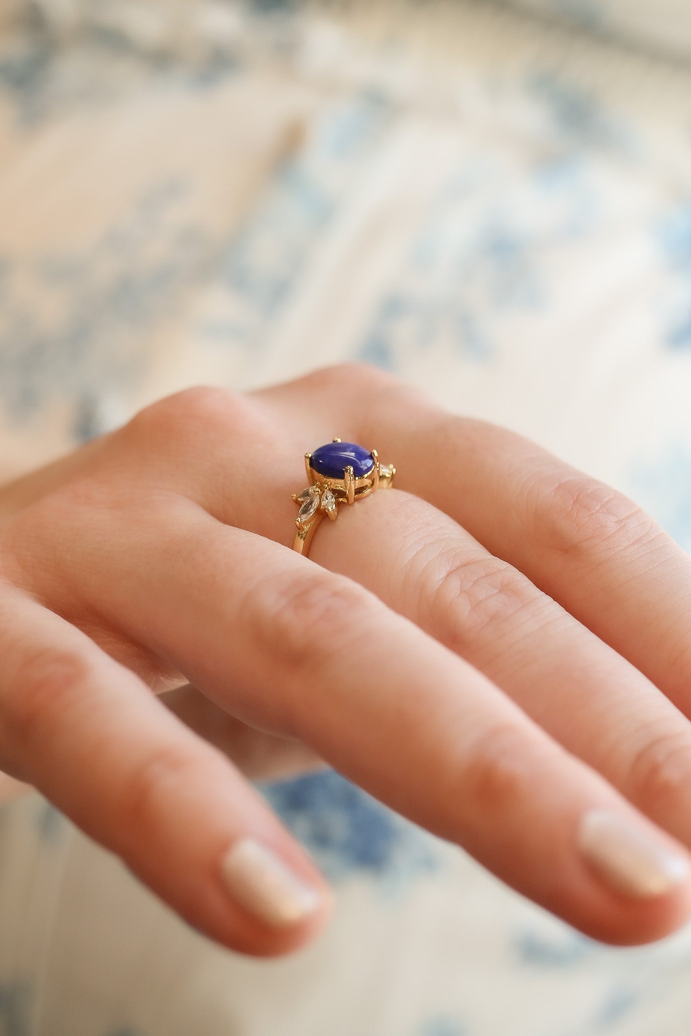 Blythe Ring in Lapis