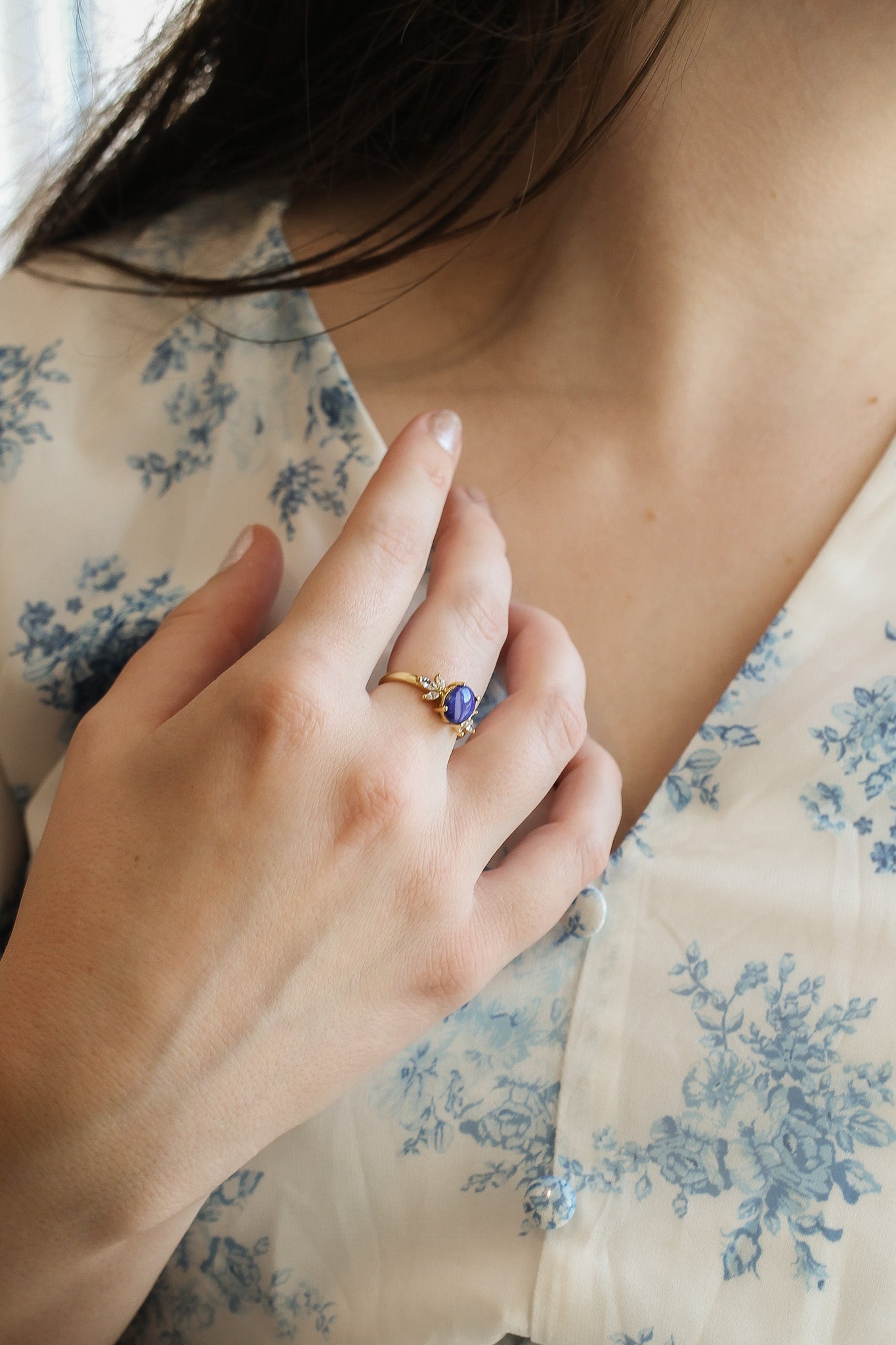 Blythe Ring in Lapis