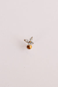 Crystal Butterfly Flat Back Stud