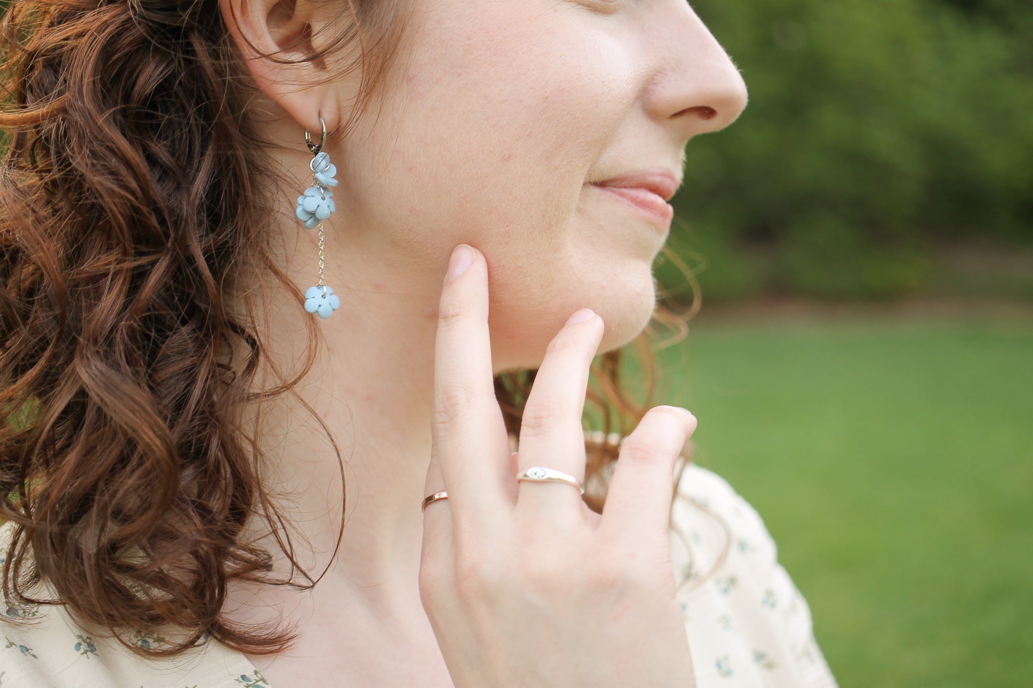 Wisteria Dangle in Denim Blue